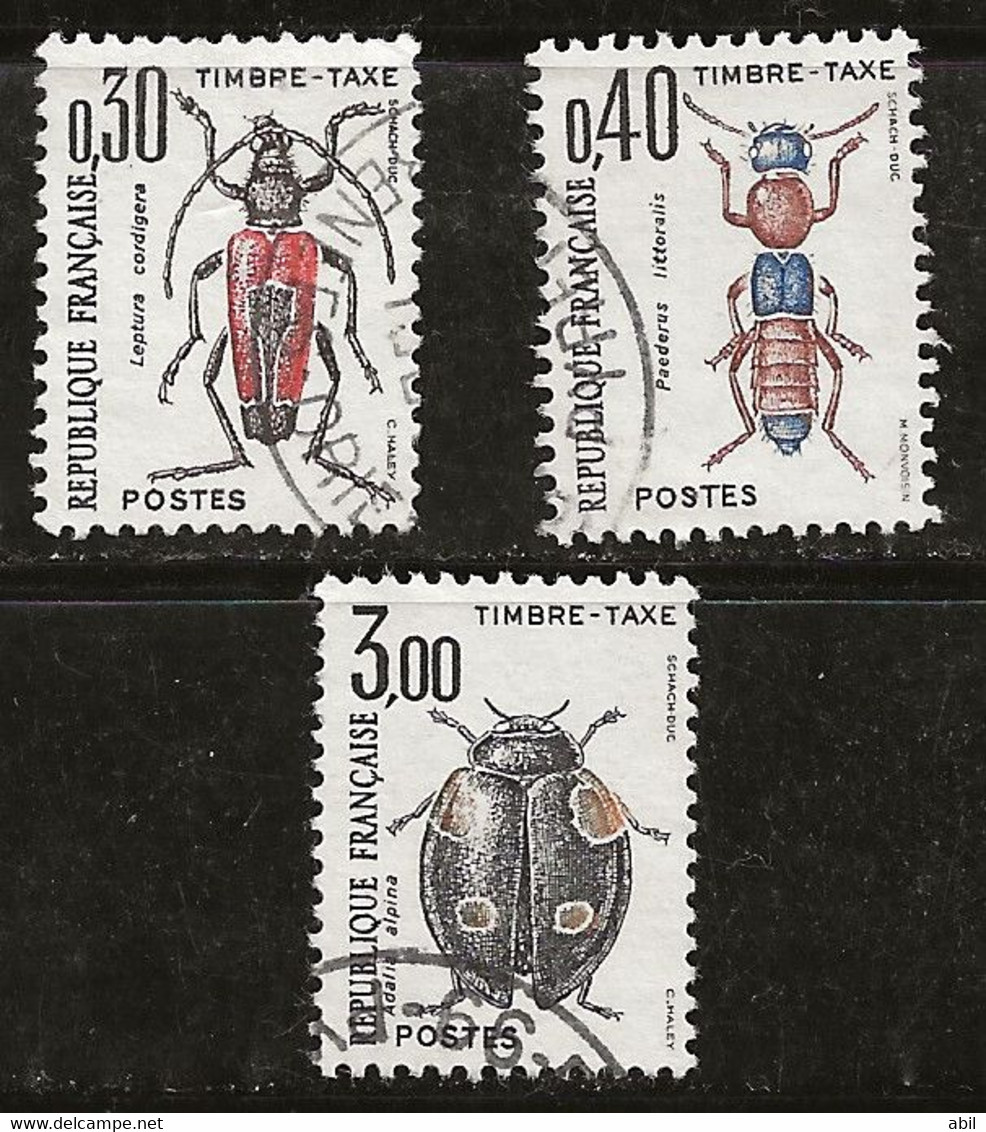 France 1982 N°Y.T. : TT 109 à 111 Obl. - 1960-.... Gebraucht