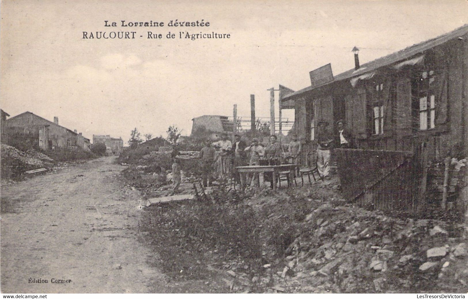 FRANCE - 54 - RAUCOURT - Rue De L'Agriculture - Edition Cornier - Groupe - Carte Postale Ancienne - Andere & Zonder Classificatie