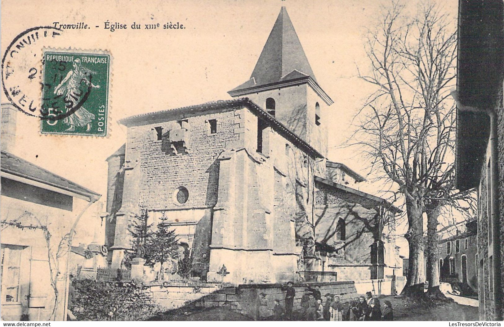 FRANCE - 55 - Tronville - Eglise Du XIIIè Siècle  - Carte Postale Ancienne - Andere & Zonder Classificatie