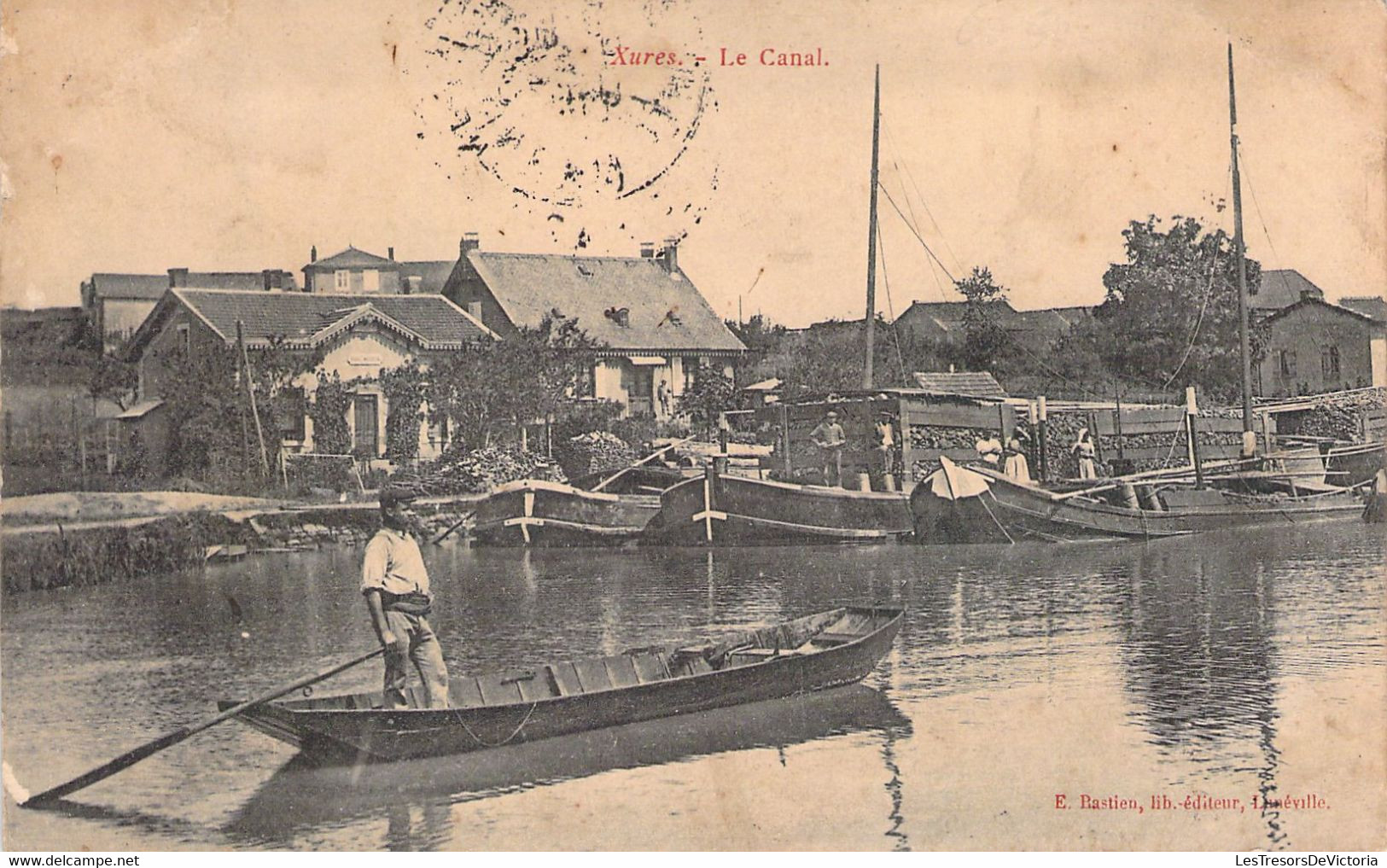 FRANCE - 54 - XURES - Le Canal - Canot - Bastien Lunéville - Carte Postale Ancienne - Autres & Non Classés