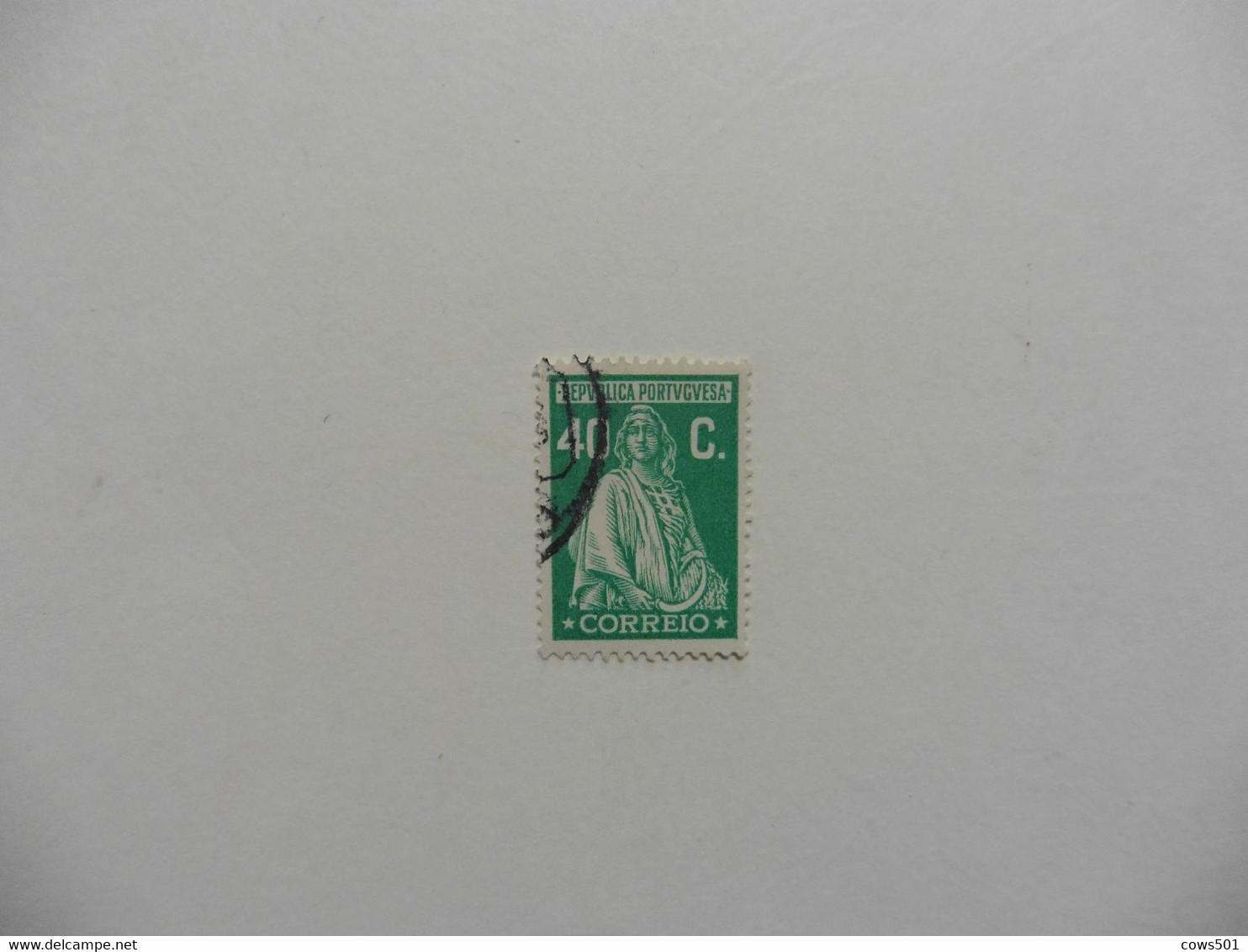 Portugal > 1910-... République > 1910-49 > Type Rr :timbre N° 424  Oblitéré - Other & Unclassified