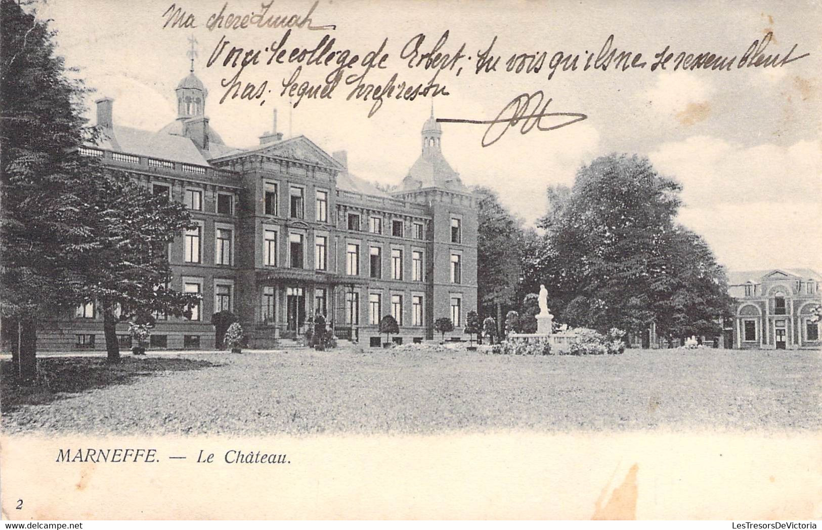 Belgique - Marneffe - Le Château - Edit. Th. Van Den Heuvel - Oblitéré Florennes 1905 - Carte Postale Ancienne - Hoei