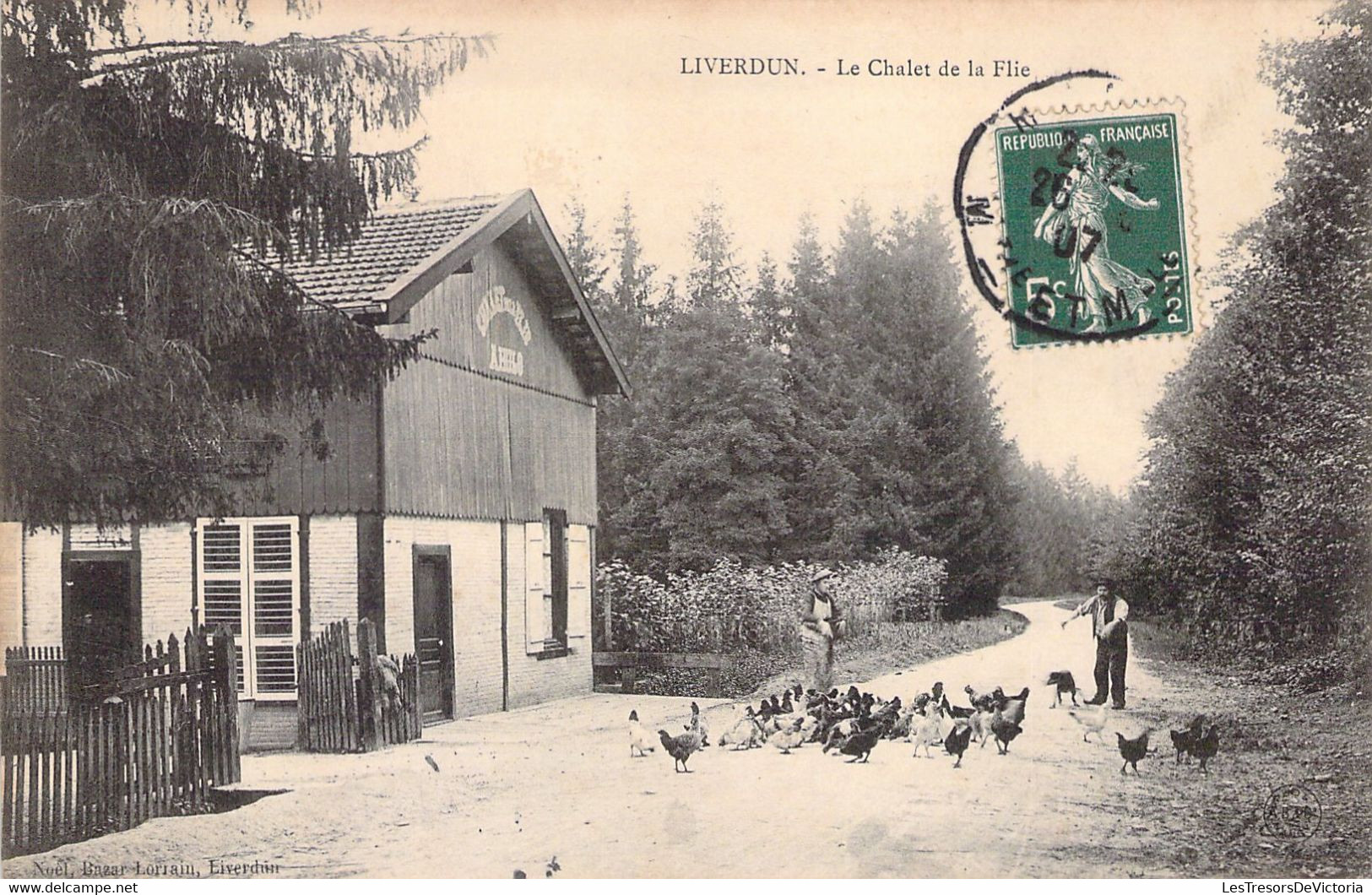 FRANCE - 54 - LIVERDUN - La Chalet De La Flie - Basse Cour - Poule - Carte Postale Ancienne - Liverdun