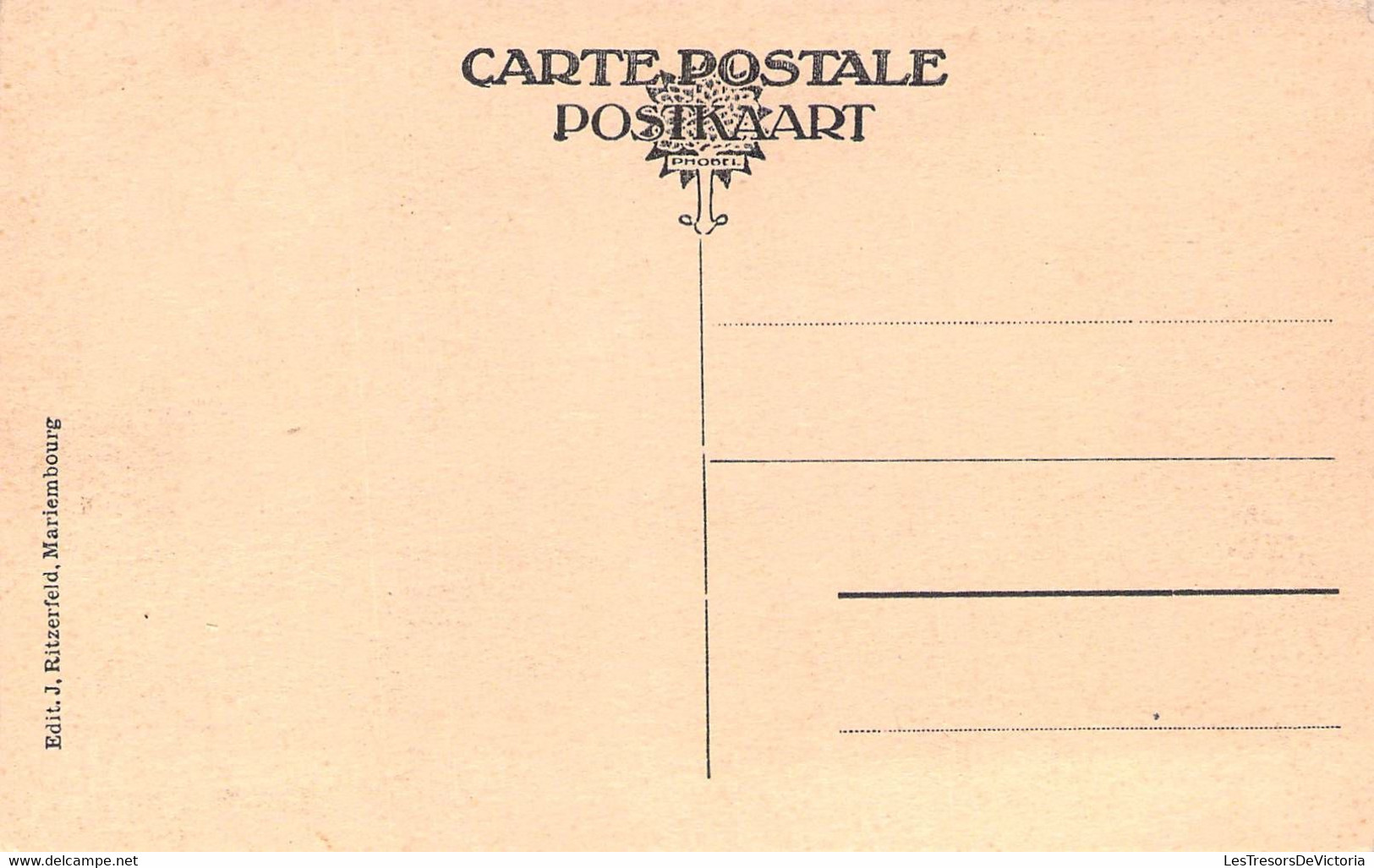 Belgique - Mariembourg - Rue De La Gare - Edit. J. Ritzerfeld - Clocher - Café - Carte Postale Ancienne - Philippeville