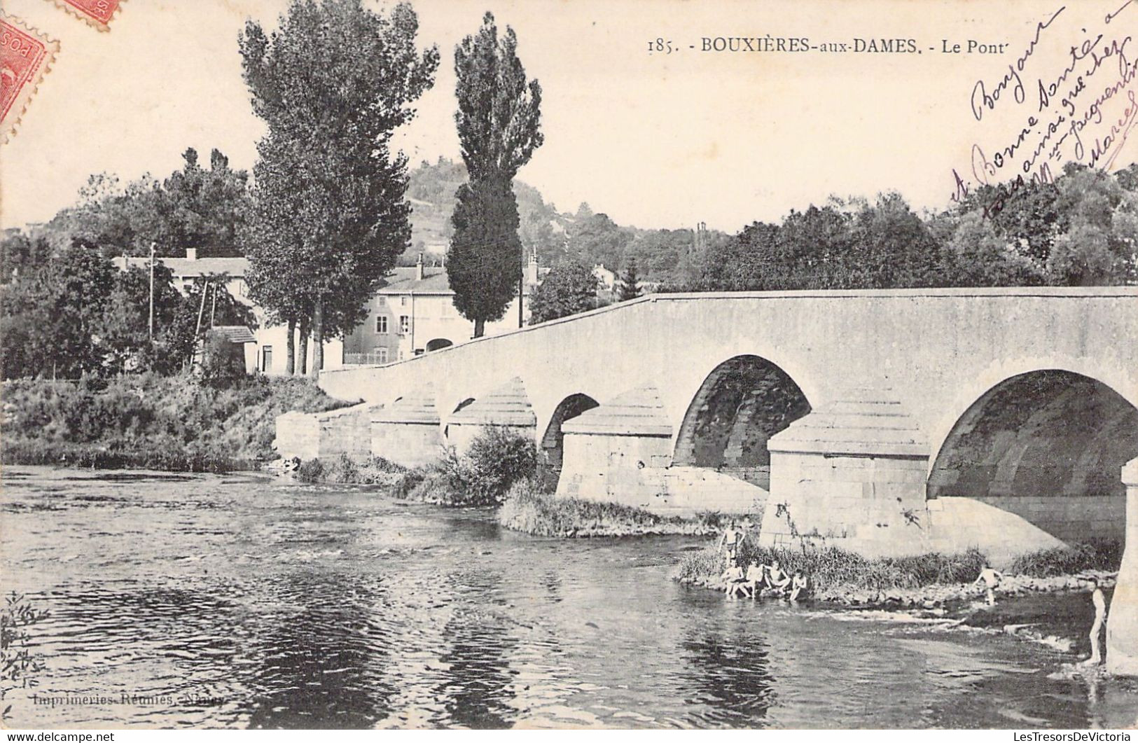 FRANCE - 54 - BOUXIERES AUX DAMES - Le Pont - Baigneurs - Carte Postale Ancienne - Autres & Non Classés