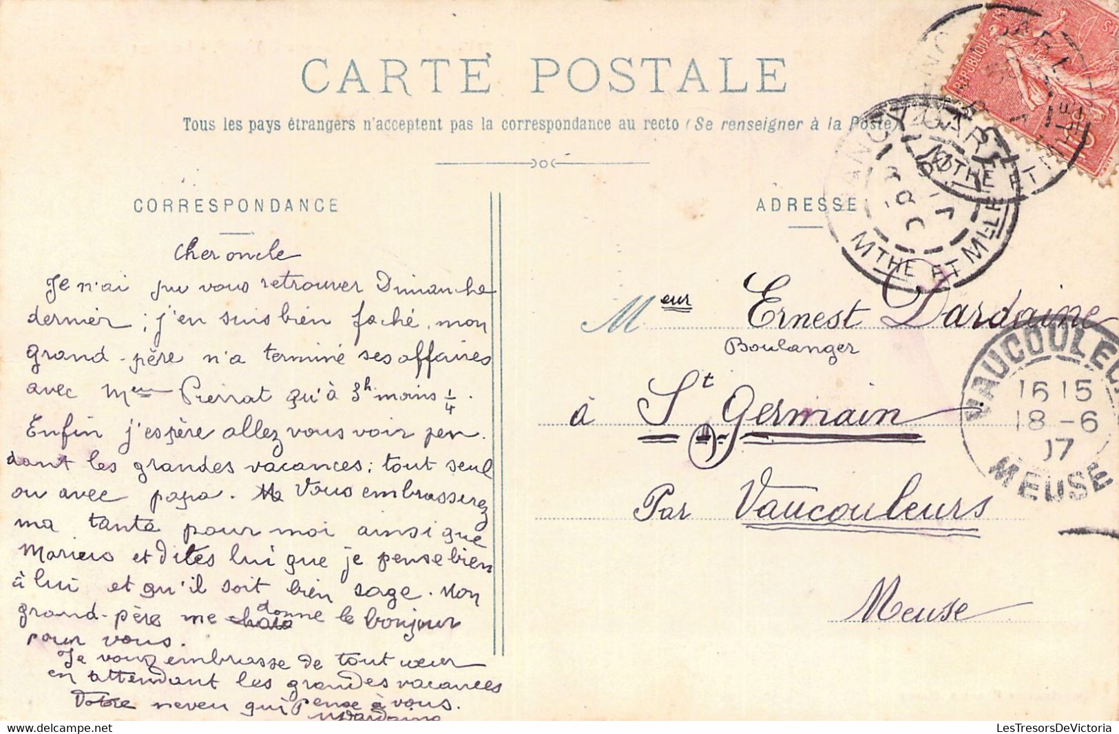 FRANCE - 54 - BOUXIERES AUX DAMES - Le Pont - Baigneurs - Carte Postale Ancienne - Andere & Zonder Classificatie