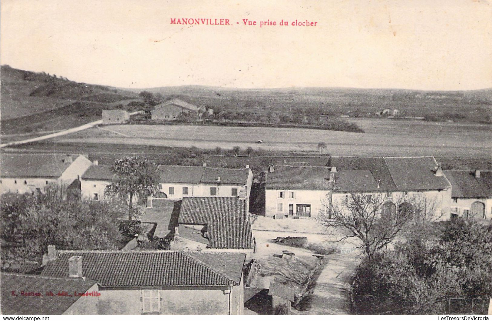 FRANCE - 54 - MANONVILLER - Vue Prise Du Clocher - E Bastien Lunéville - Carte Postale Ancienne - Andere & Zonder Classificatie