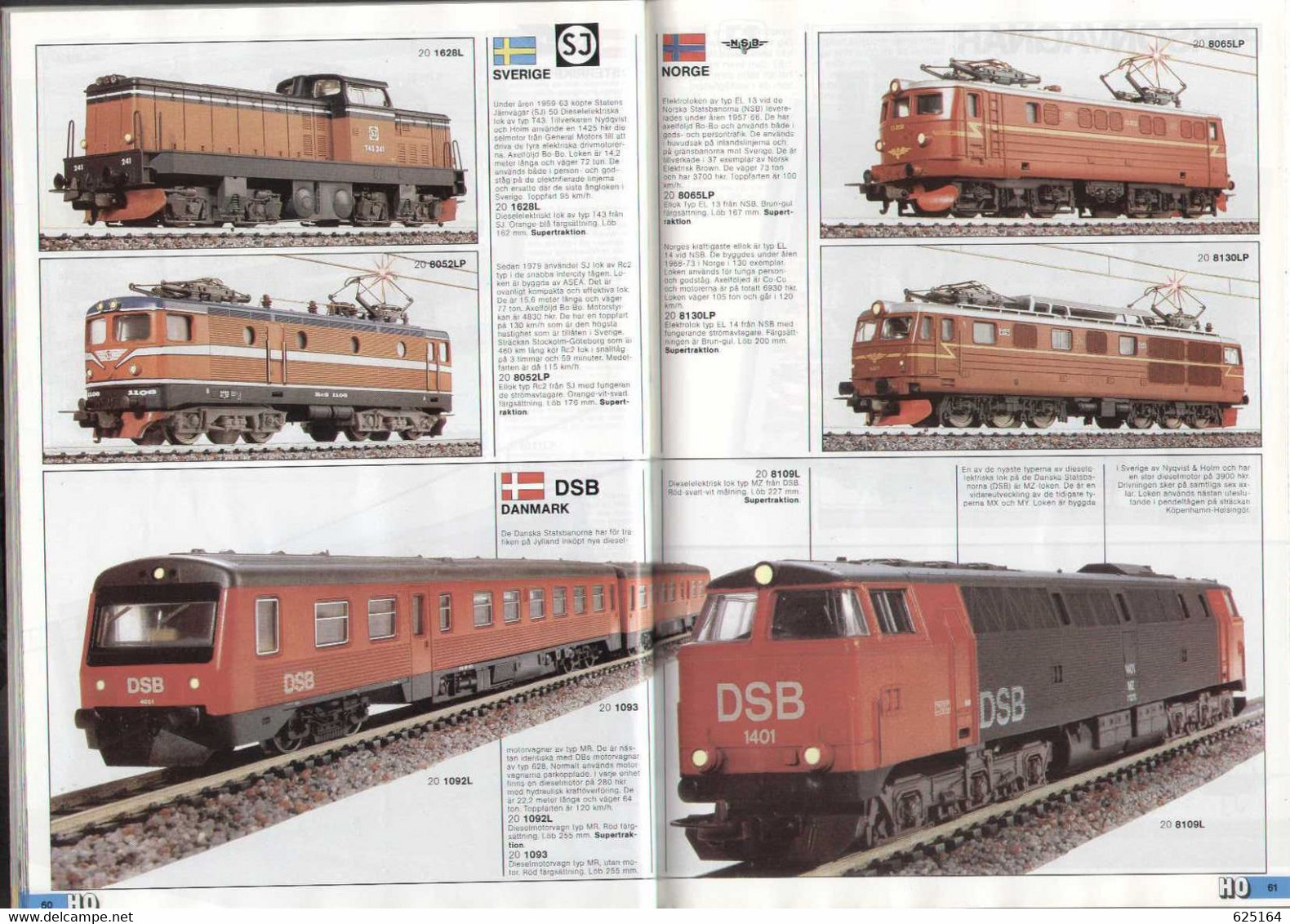 Catalogue LIMA 1986/87 Modell Järnväg/-bane - Scandinavisk Utgävä HO/N - En Suédois - Unclassified