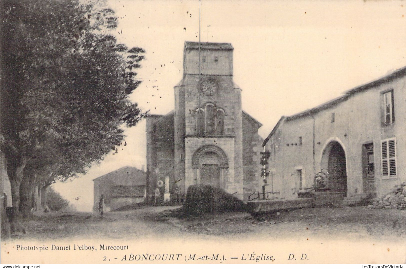 FRANCE - 54 - Aboncourt - L'église - DD - Daniel Dubois MIRECOURT - Carte Postale Ancienne - Otros & Sin Clasificación