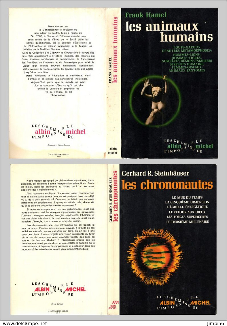 Albin Michel - Les Chemins De L'impossible. - Paquete De Libros