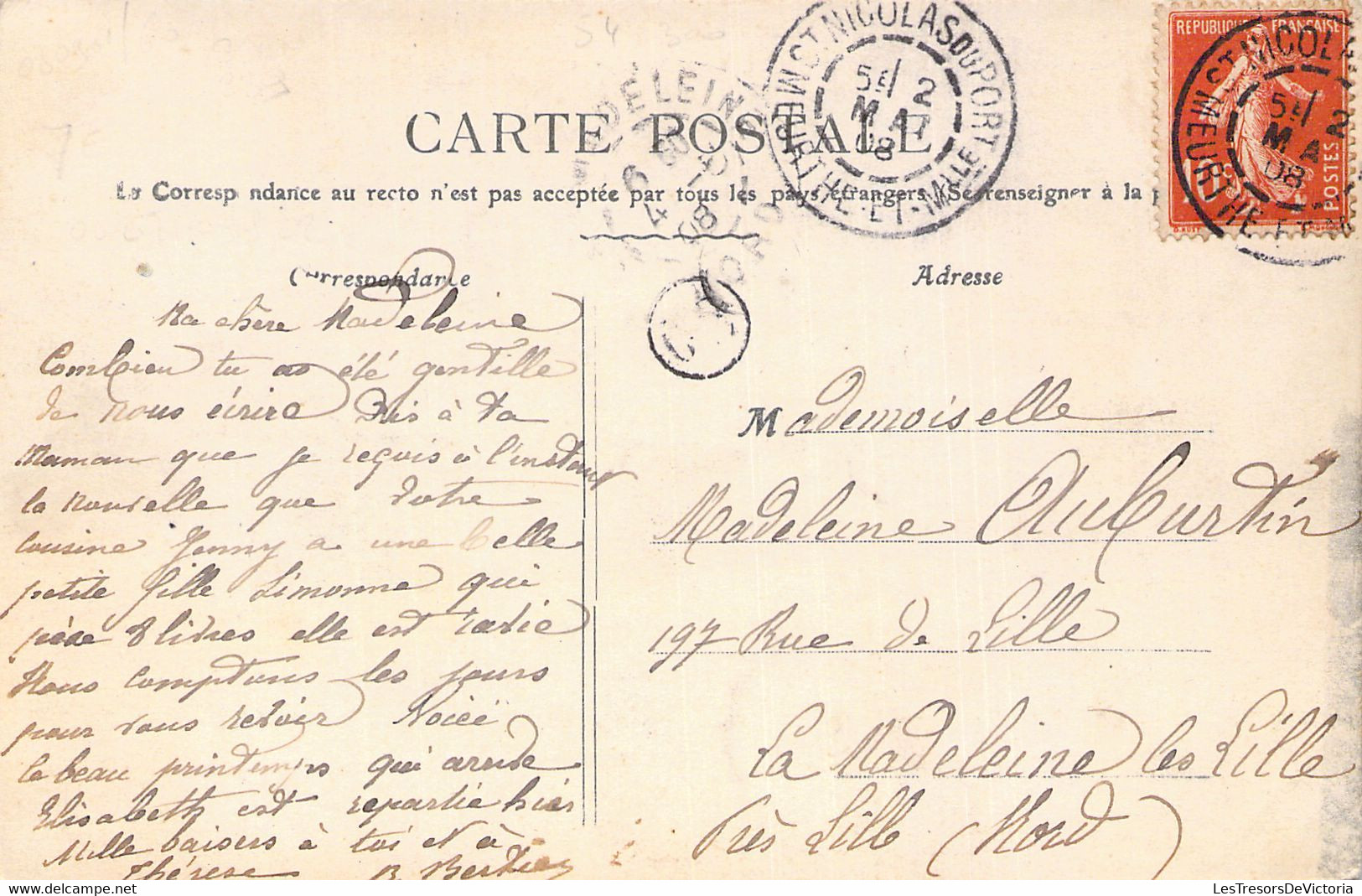 FRANCE - 54 - TONNOY Sur Moselle - Vue Générale - Carte Postale Ancienne - Otros & Sin Clasificación