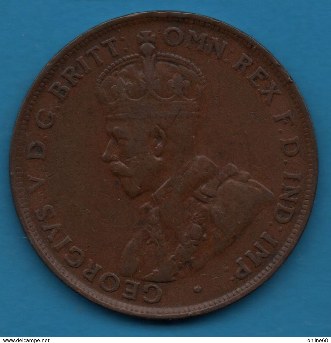 AUSTRALIA 1 PENNY 1922 KM# 23 George V - Penny