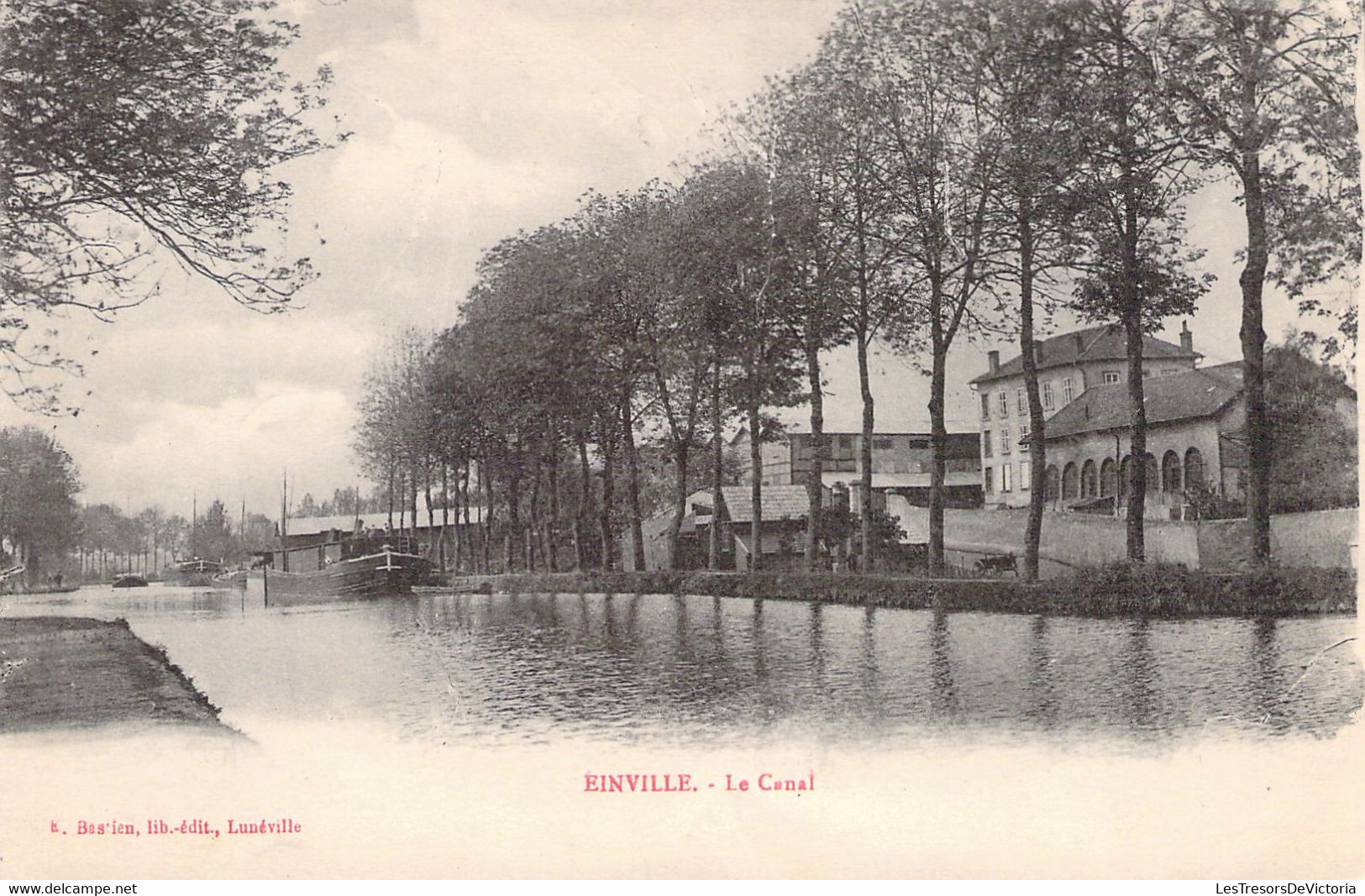 FRANCE - 54 - EINVILLE - Le Canal - Péniche - E Bastien Editeur - Carte Postale Ancienne - Andere & Zonder Classificatie