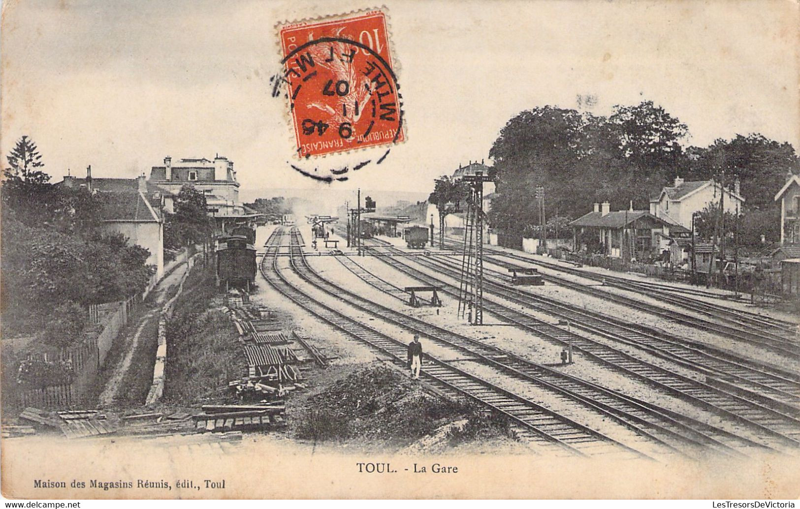 FRANCE - 54 - TOUL - La Gare - Magasins Réunis - Carte Postale Ancienne - Toul