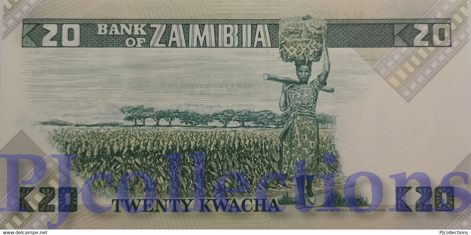 ZAMBIA 20 KWACHA 1986 PICK 27e UNC - Zambie