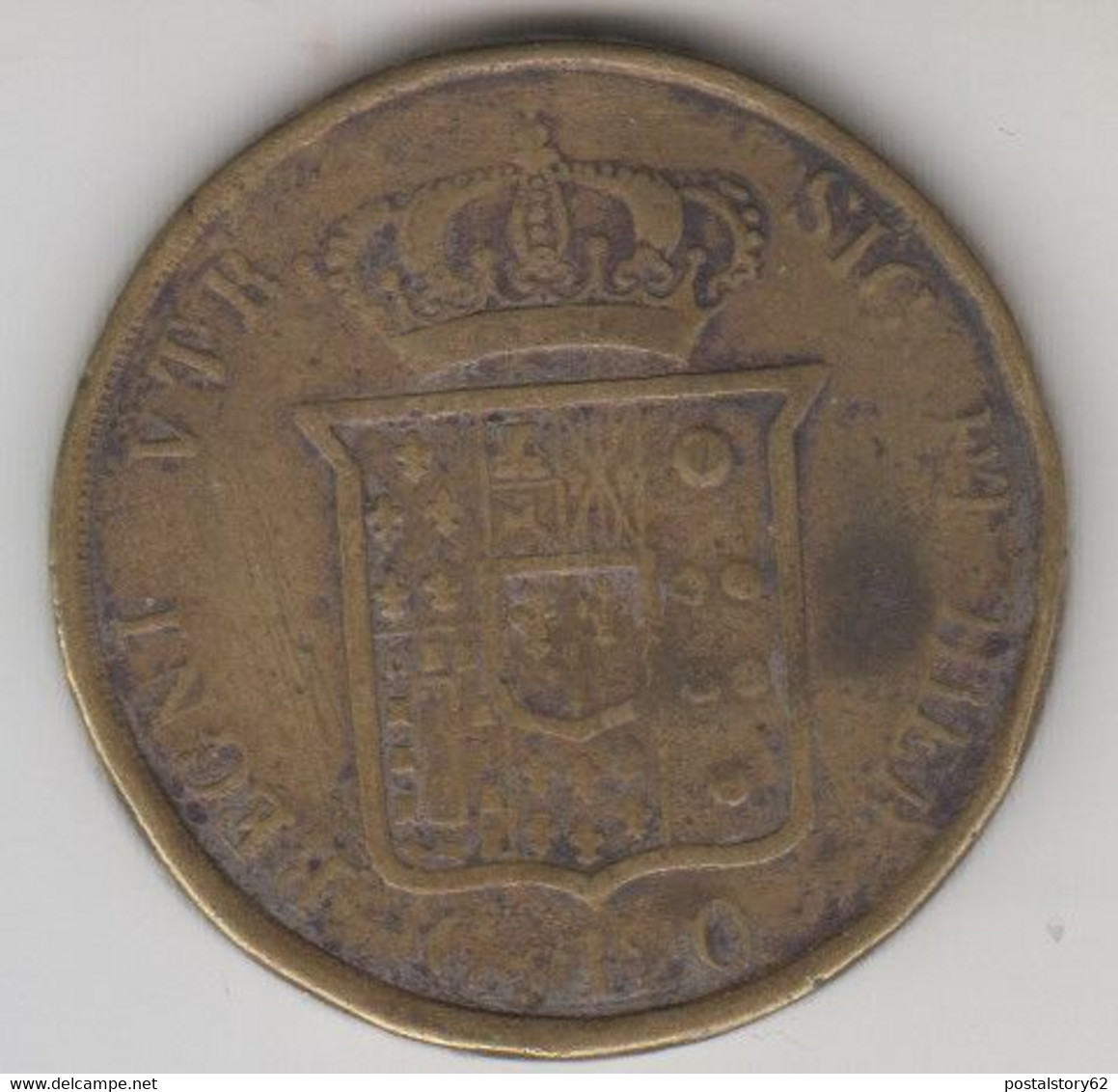 Falso D'epoca, Ferdinando II° Piastra - Due Sicilie