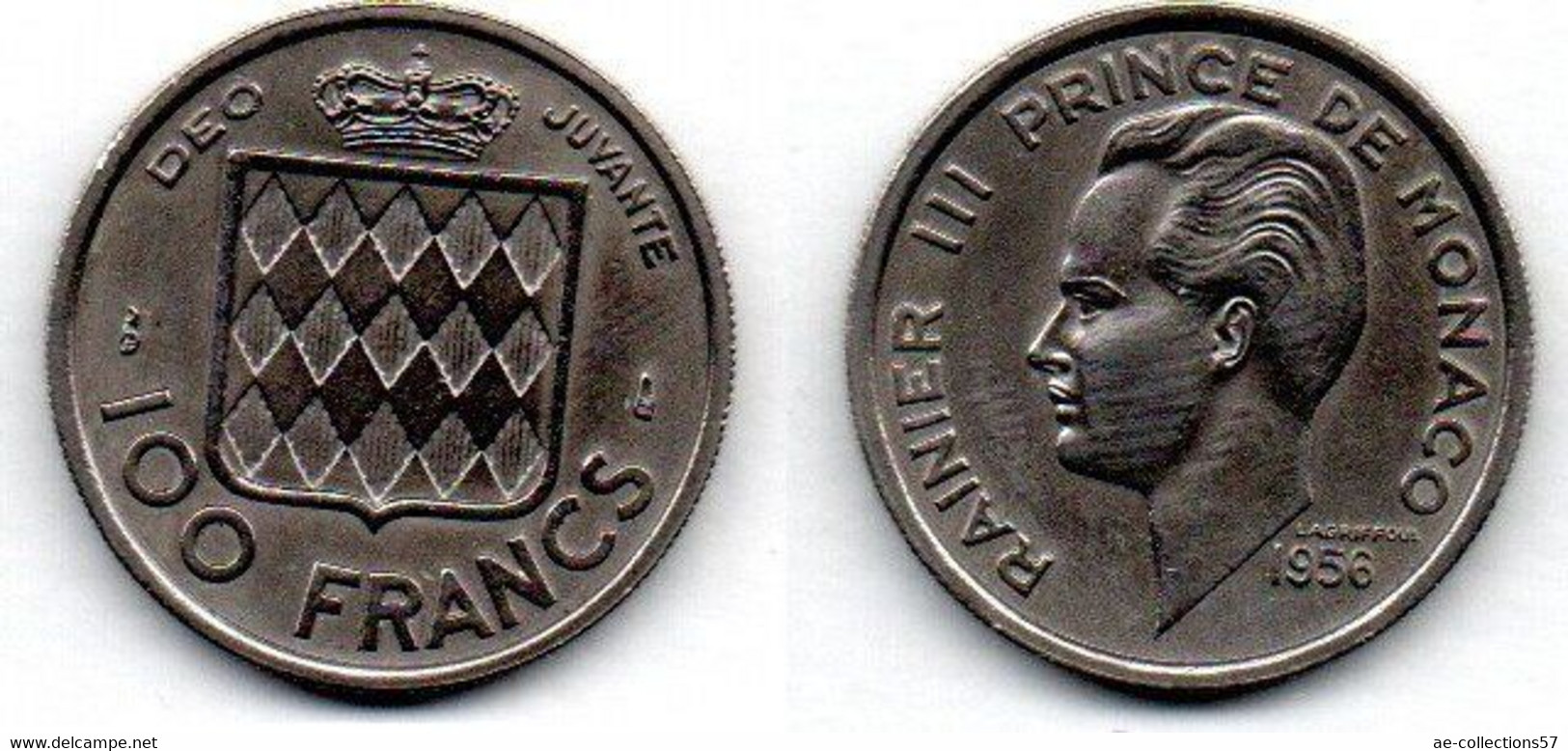 MA 19957 / Monaco 100 Francs 1956 SUP - 1949-1956 Anciens Francs