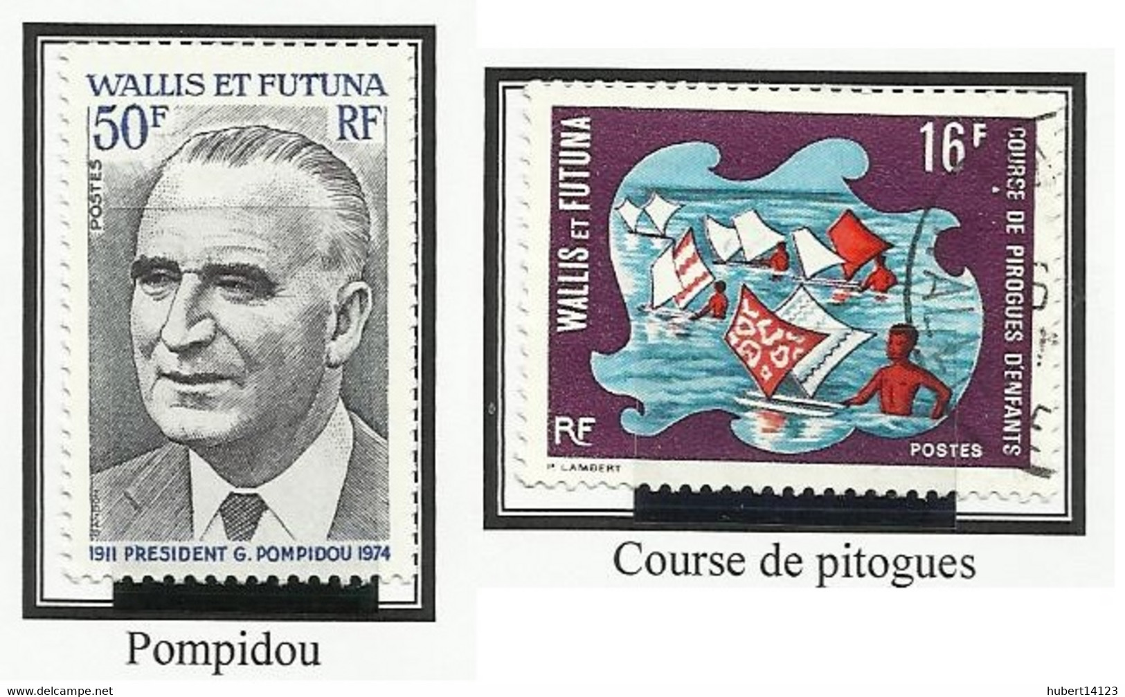 WALLIS ET FUTUNA N° 183 Oblitéré De 1972 Et 189 De 1975  Neuf Sans Charnière MNH  - Pompidou - Andere & Zonder Classificatie