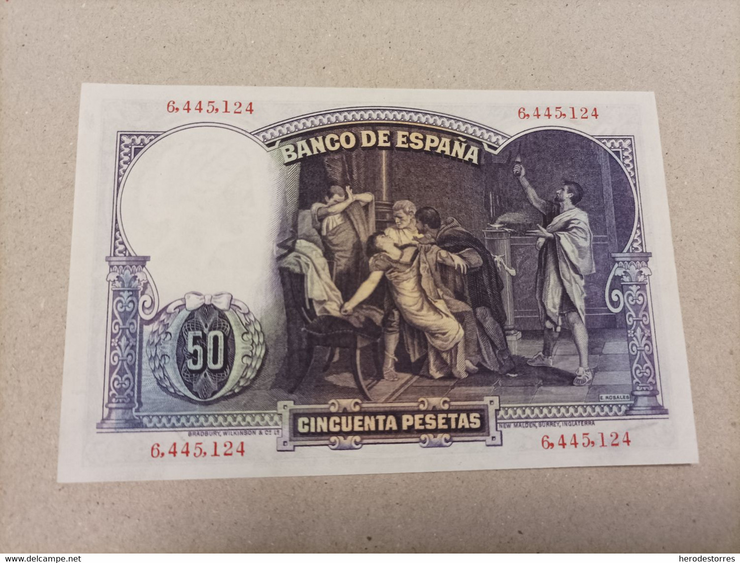 Billete De 50 Pesetas, Año 1931, AUNC - 50 Peseten