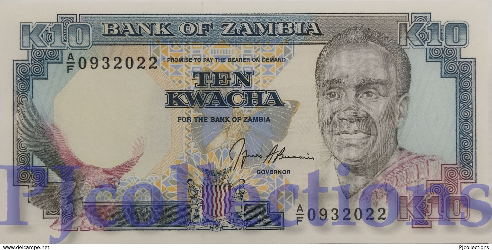 ZAMBIA 10 KWACHA 1991 PICK 31b UNC - Zambie