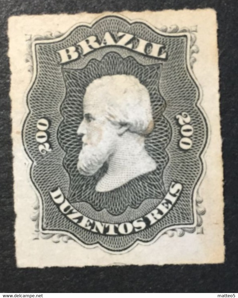 1876 - Brazil - Emperor Dom Pedro  - 200R - - Ungebraucht