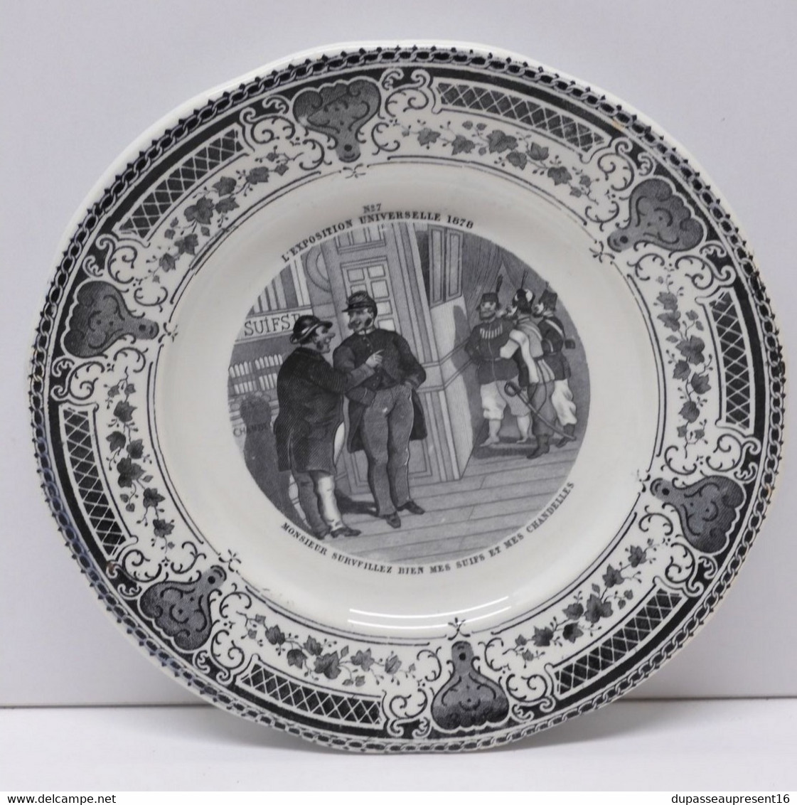 *PETITE ASSIETTE CERAMIQUE CREIL & MONTEREAU EXPOSITION UNIVERSELLE 1878 N° 7  E - Creil Montereau (FRA)