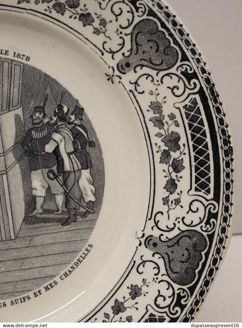 *PETITE ASSIETTE CERAMIQUE CREIL & MONTEREAU EXPOSITION UNIVERSELLE 1878 N° 7  E