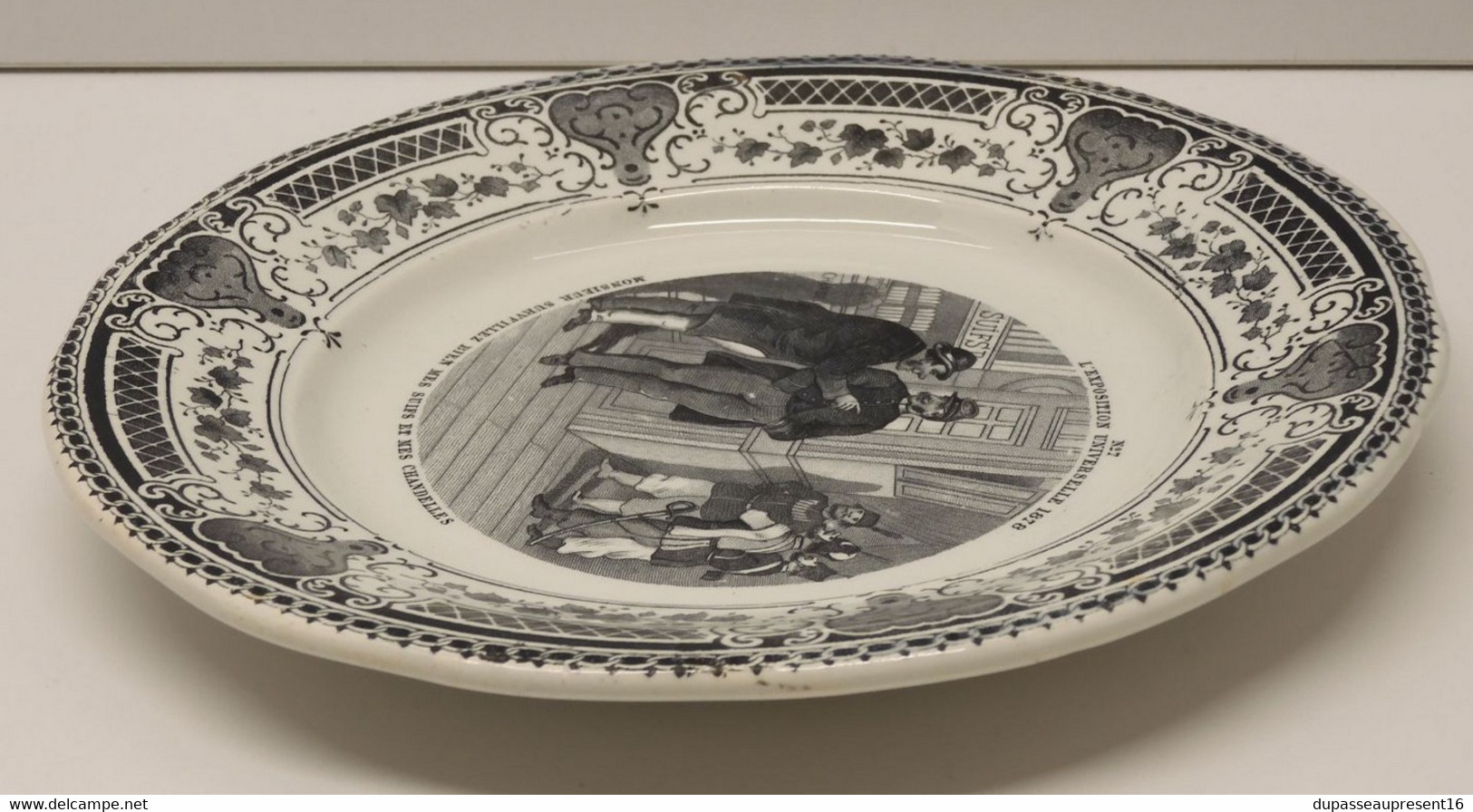 *PETITE ASSIETTE CERAMIQUE CREIL & MONTEREAU EXPOSITION UNIVERSELLE 1878 N° 7  E