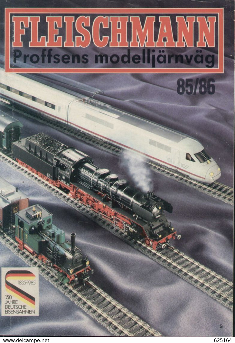 Catalogue FLEISCHMANN 1985/86 HO - PICCOLO - RALLY MONTE CARLO Schwedische Ausgabe - En Suédois - Ohne Zuordnung