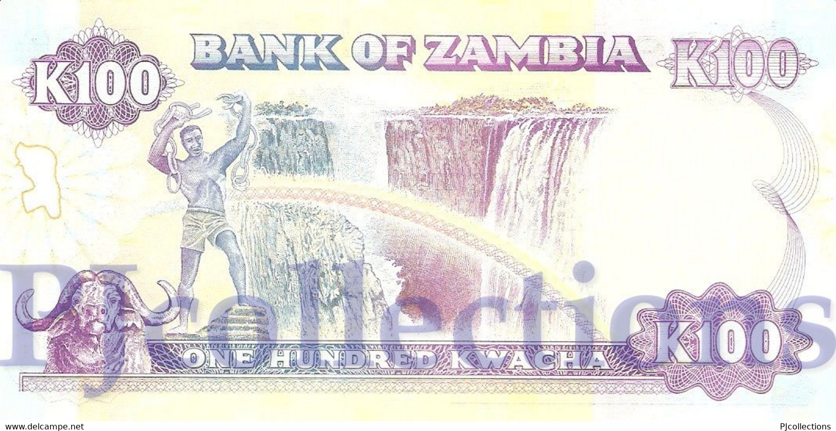 ZAMBIA 100 KWACHA 1991 PICK 34 UNC - Zambie