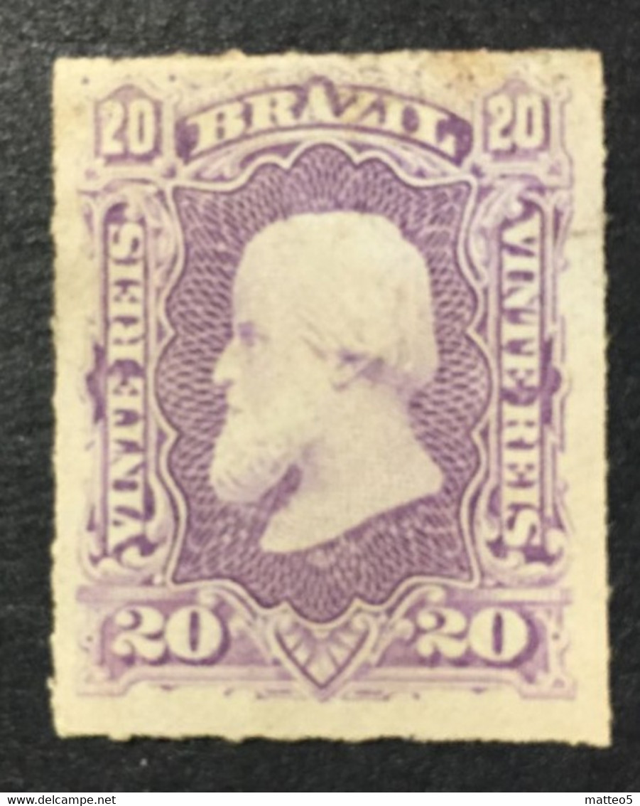 1877 - Brazil - Emperor Dom Pedro II - 20R - New - Nuovi