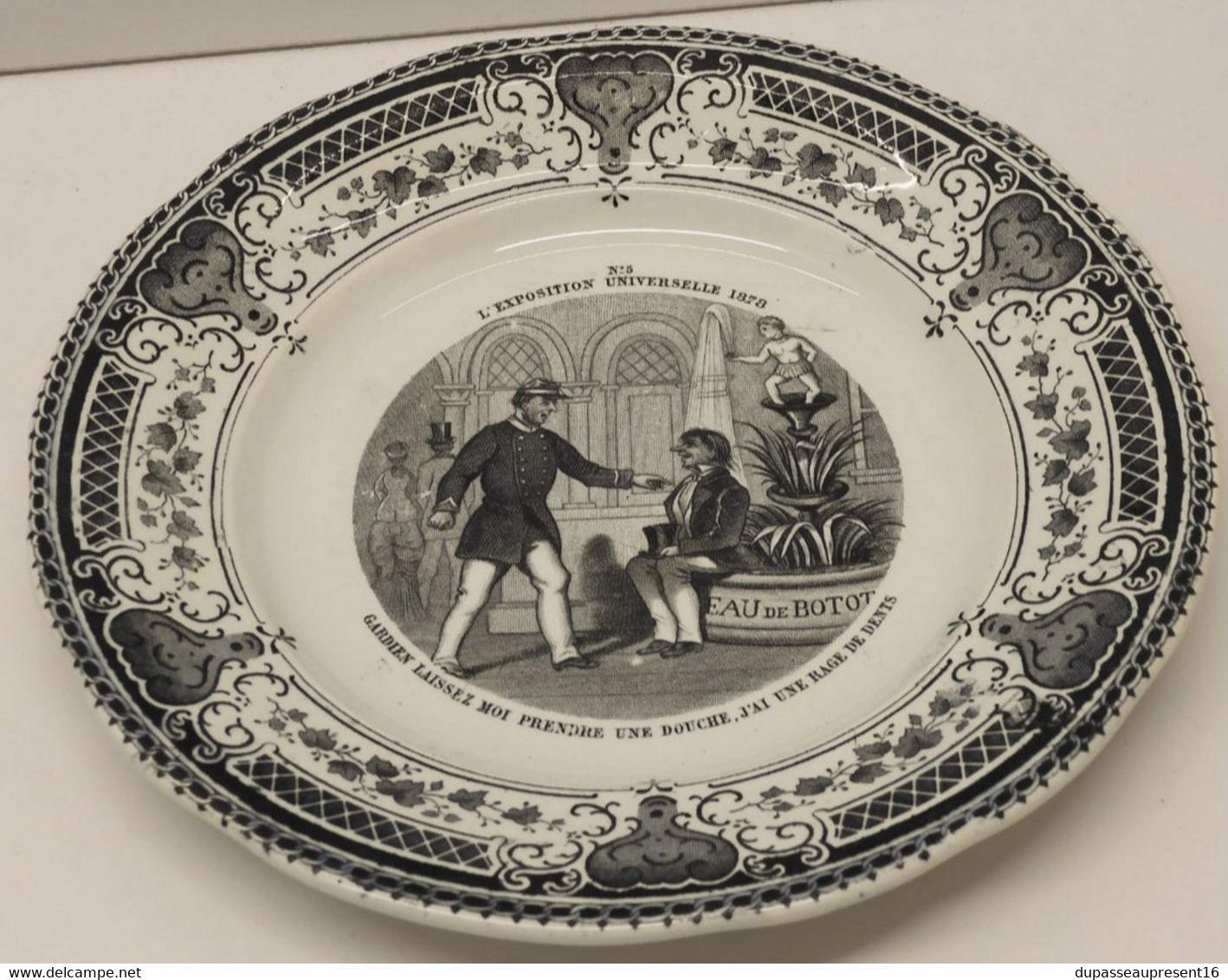 *PETITE ASSIETTE CERAMIQUE CREIL & MONTEREAU EXPOSITION UNIVERSELLE 1878 N° 5  E