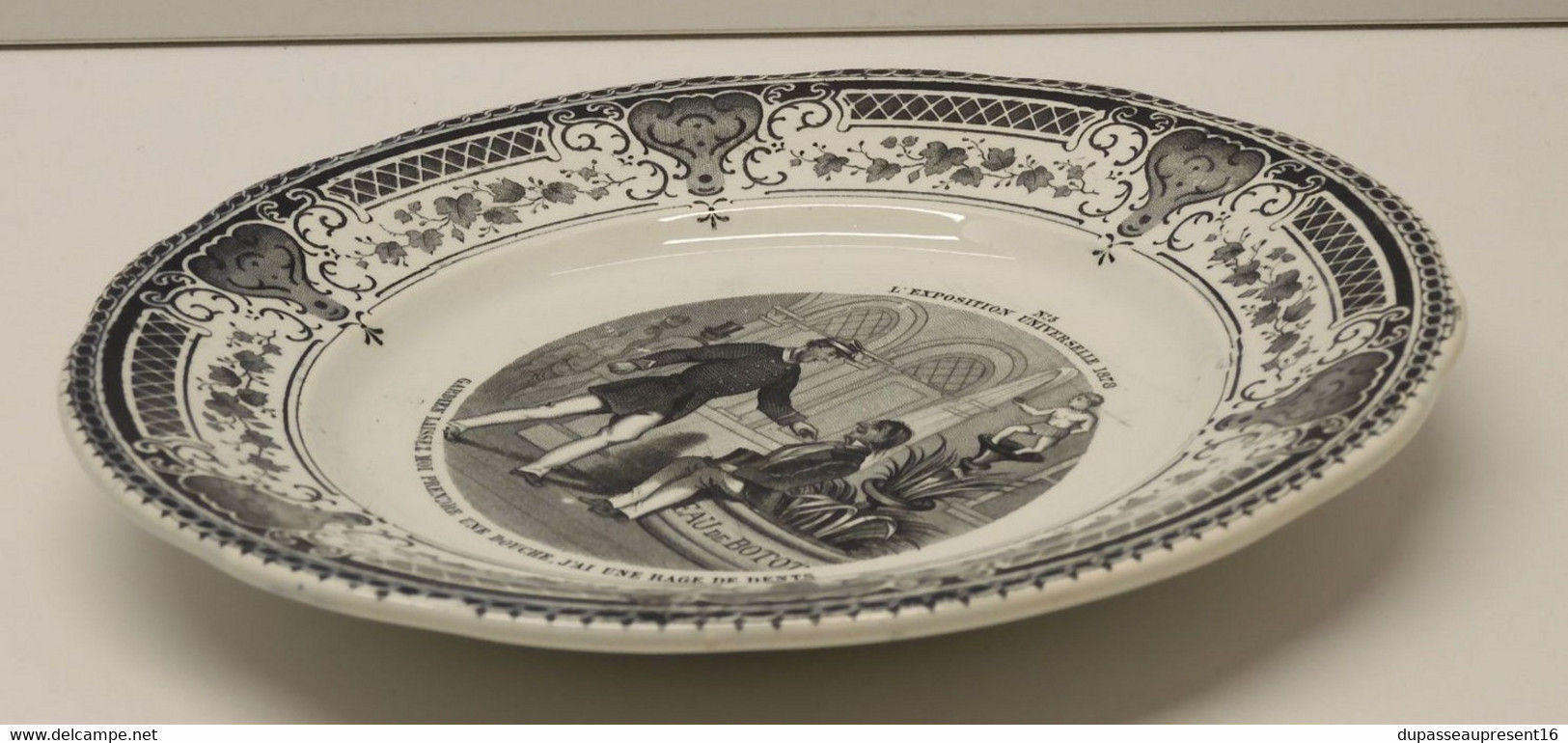 *PETITE ASSIETTE CERAMIQUE CREIL & MONTEREAU EXPOSITION UNIVERSELLE 1878 N° 5  E