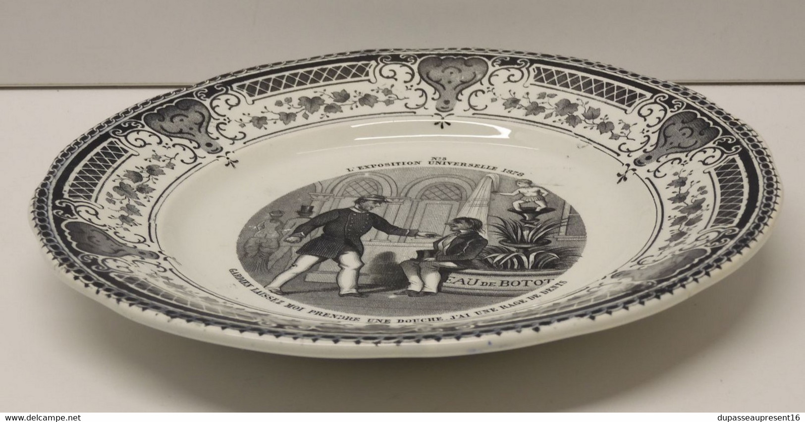 *PETITE ASSIETTE CERAMIQUE CREIL & MONTEREAU EXPOSITION UNIVERSELLE 1878 N° 5  E