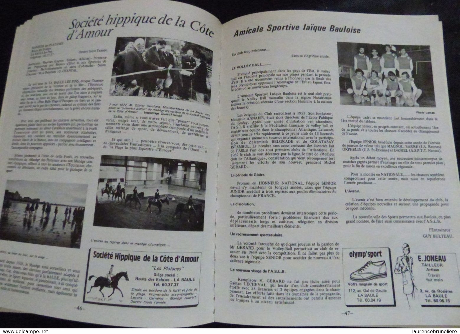 44 -   LA BAULE ESCOUBLAC -  BULLETIN MUNICIPAL  N°2 - 1973