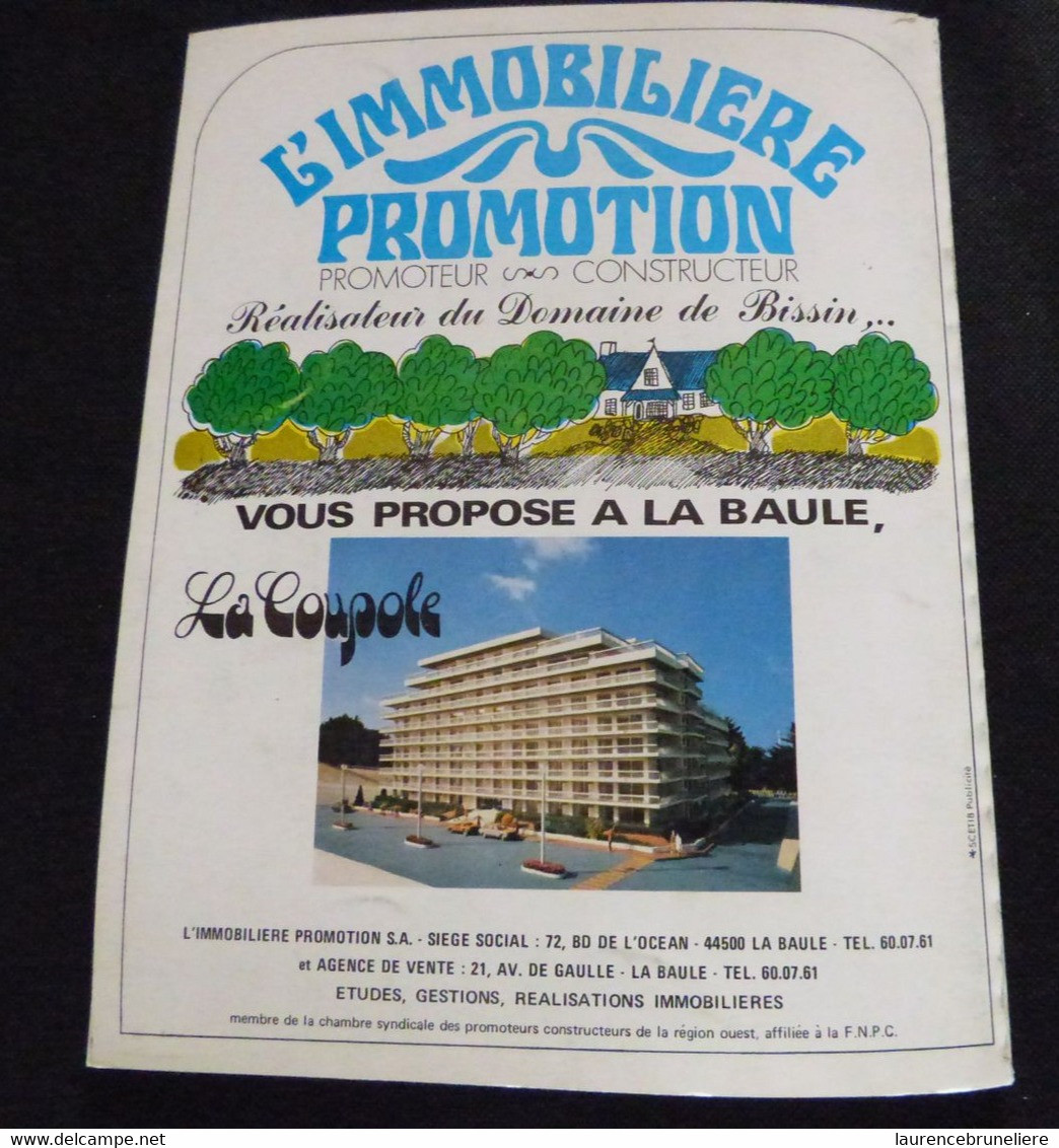 44 -   LA BAULE ESCOUBLAC -  BULLETIN MUNICIPAL  N°2 - 1973