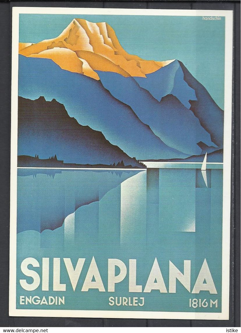 Switzerland, Lake Silvaplana1934, Poster, Reprint ! - Silvaplana