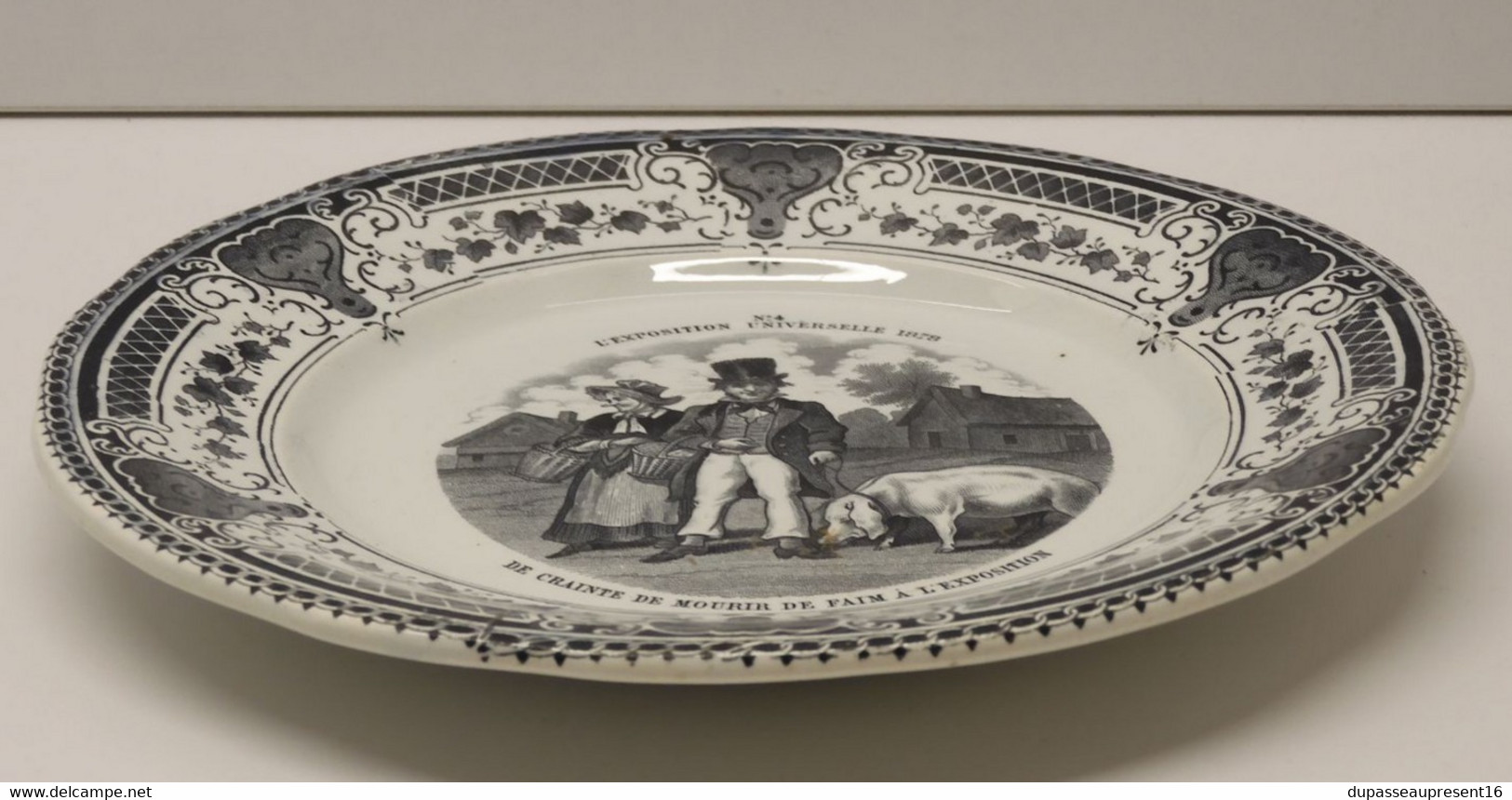 *PETITE ASSIETTE CERAMIQUE CREIL & MONTEREAU EXPOSITION UNIVERSELLE 1878 N° 4  E