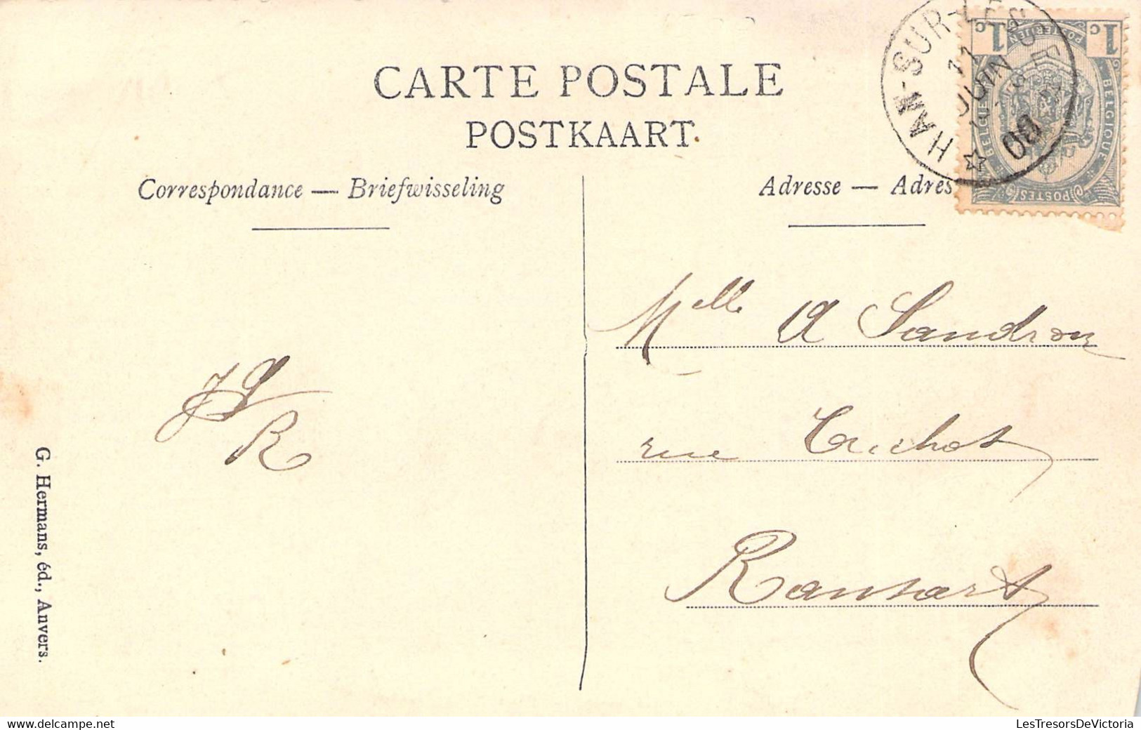 Belgique - Han Sur Lesse - Rue Principale - Edit. G. Hermans - Animé - Carte Postale Ancienne - Dinant
