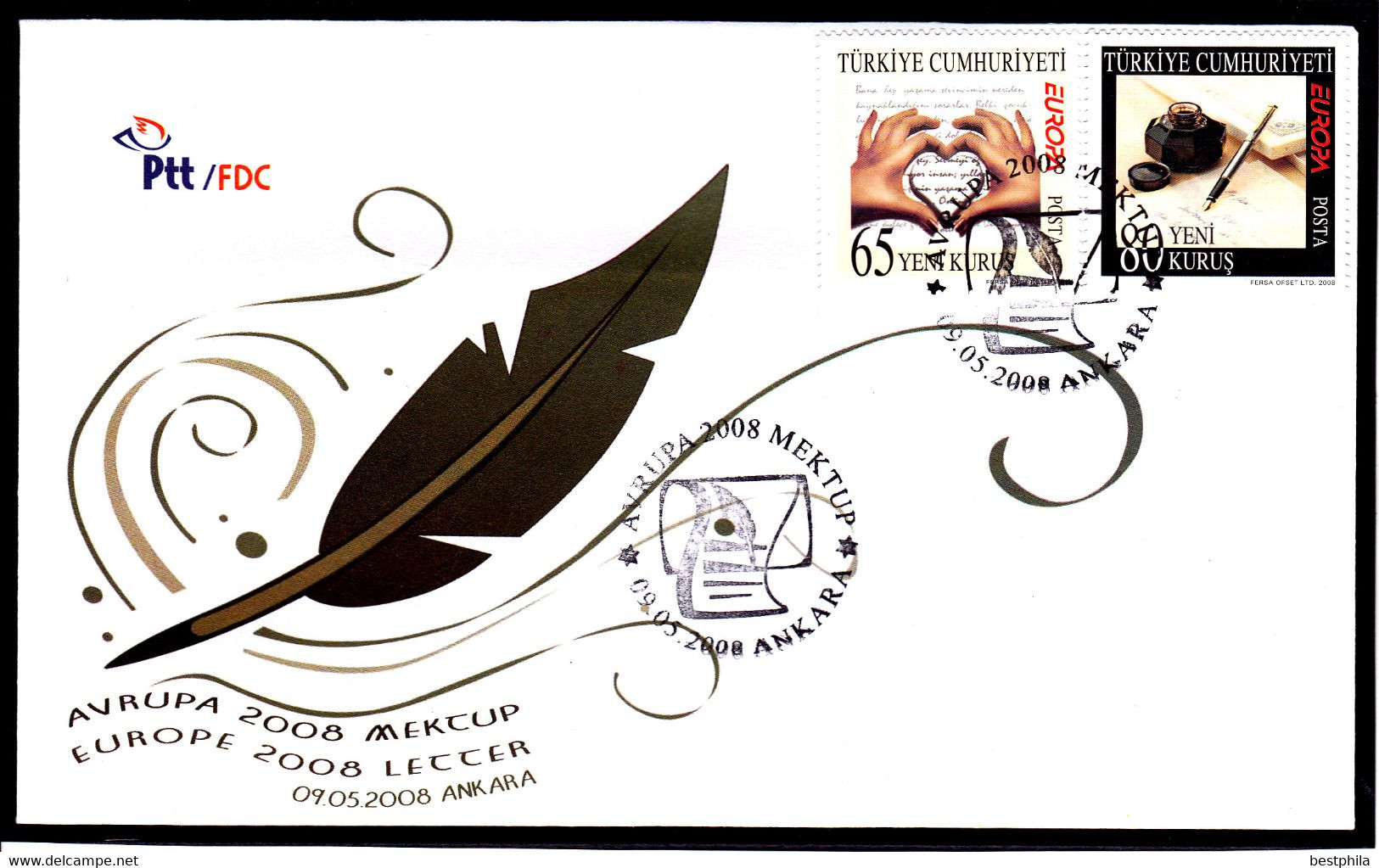 Europa Cept - 2008 - Turkey, Turquie, Türkei /// First Day Cover. & FDC - Lettres & Documents