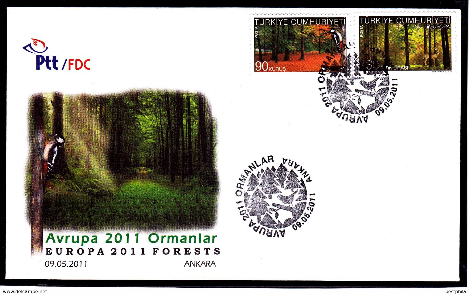 Europa Cept - 2011 - Turkey, Turquie, Türkei /// First Day Cover. & FDC - Lettres & Documents