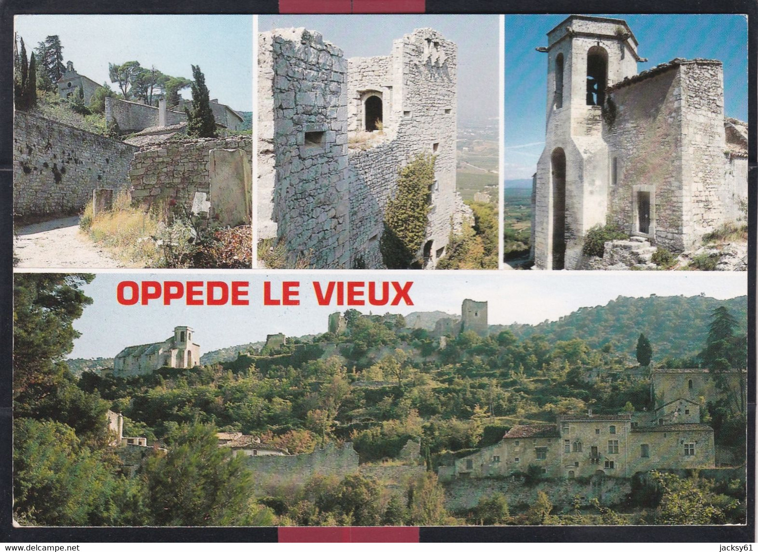 84 - Oppede Le Vieux - Rue Du Petit Four, Le Château, L'église Notre Dame De Dolidon, Vue Générale - Oppede Le Vieux