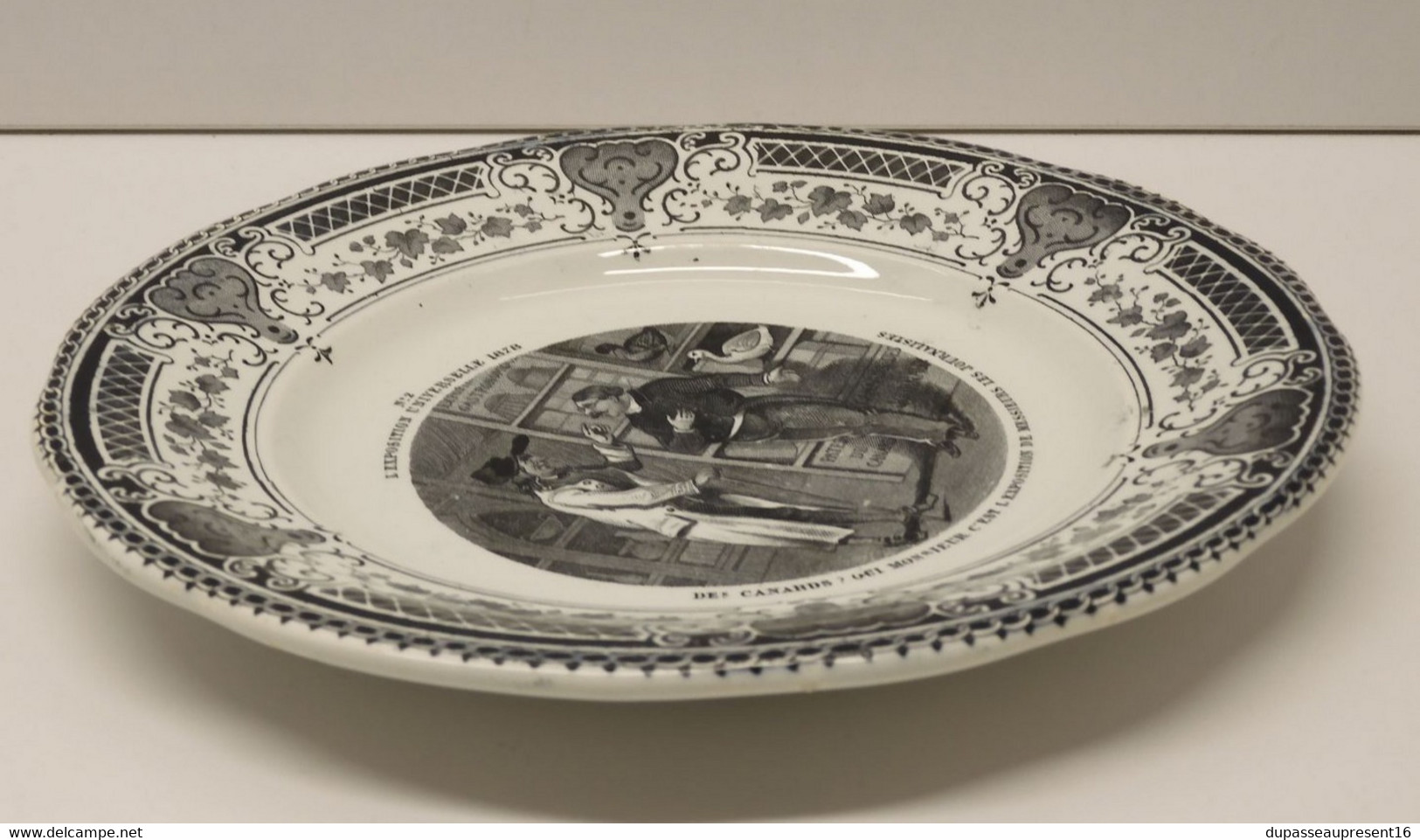 *PETITE ASSIETTE CERAMIQUE CREIL & MONTEREAU EXPOSITION UNIVERSELLE 1878 N° 2  E