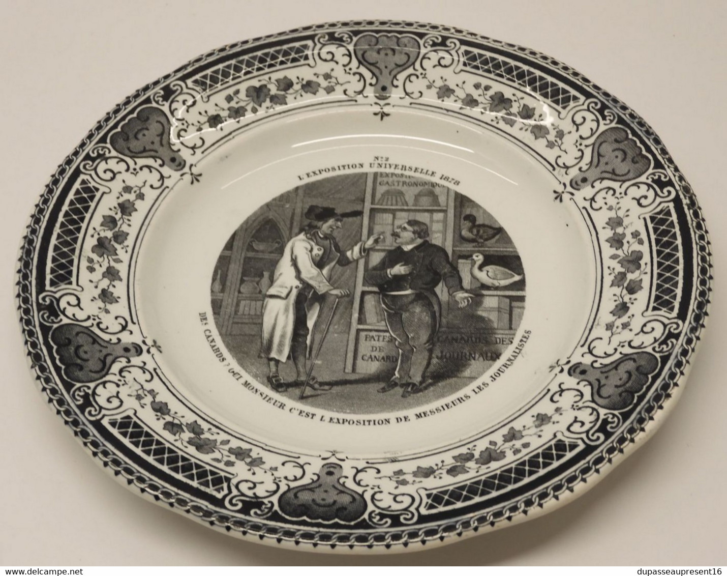 *PETITE ASSIETTE CERAMIQUE CREIL & MONTEREAU EXPOSITION UNIVERSELLE 1878 N° 2  E