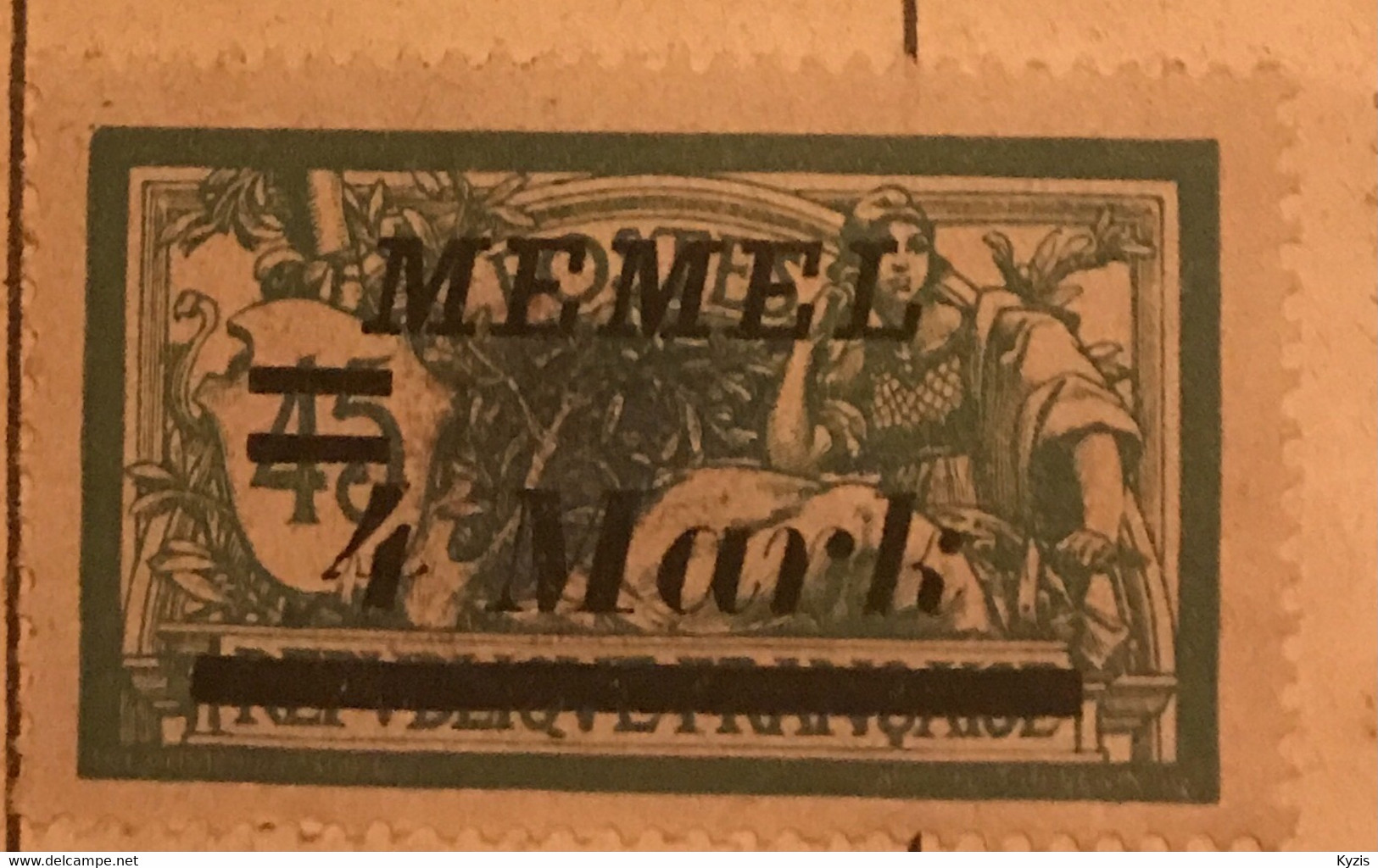 MEMEL - 1922 — 4 Mark - Unused Stamps