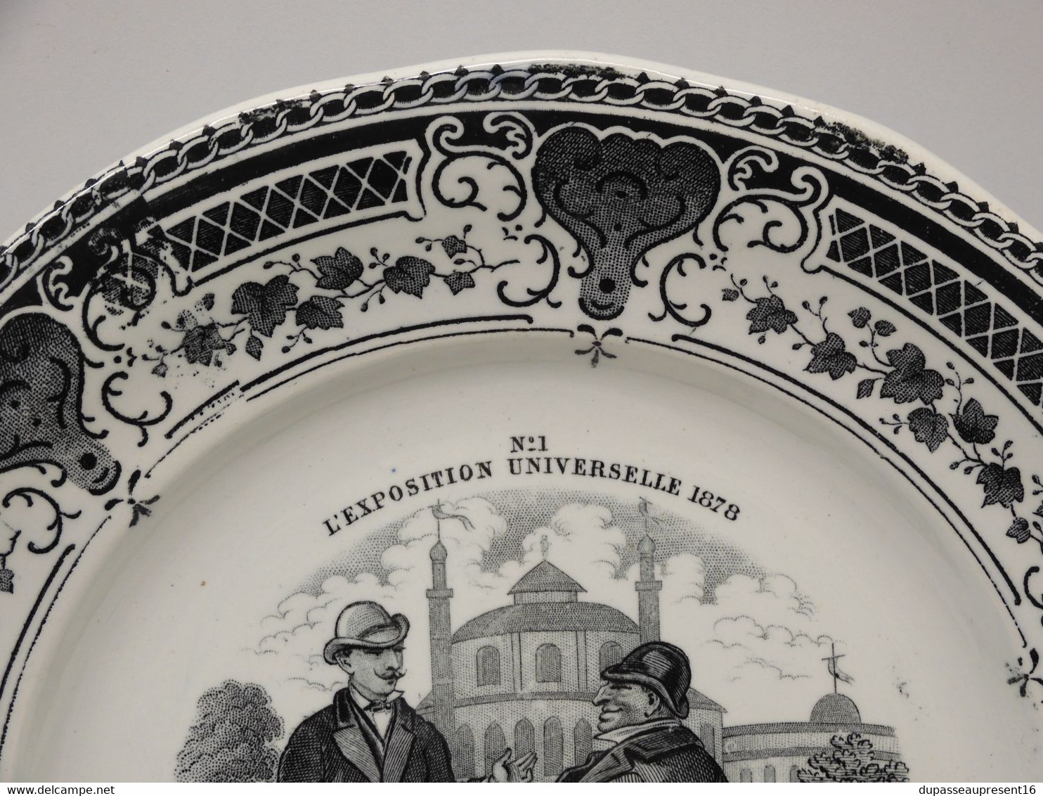 *PETITE ASSIETTE CERAMIQUE CREIL & MONTEREAU EXPOSITION UNIVERSELLE 1878 N° 1 E - Creil Montereau (FRA)