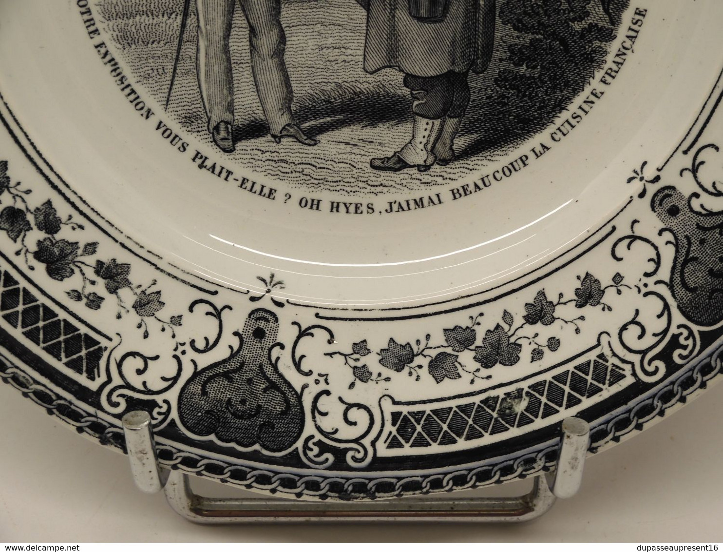 *PETITE ASSIETTE CERAMIQUE CREIL & MONTEREAU EXPOSITION UNIVERSELLE 1878 N° 1 E