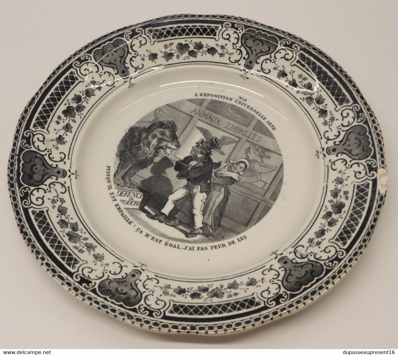 *PETITE ASSIETTE CERAMIQUE CREIL & MONTEREAU EXPOSITION UNIVERSELLE 1878 N° 8 E - Creil Montereau (FRA)