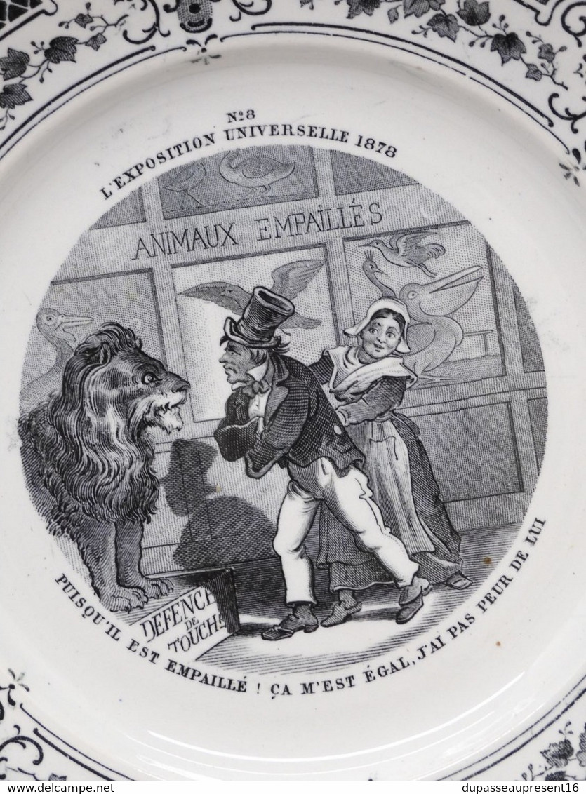 *PETITE ASSIETTE CERAMIQUE CREIL & MONTEREAU EXPOSITION UNIVERSELLE 1878 N° 8 E - Creil Montereau (FRA)