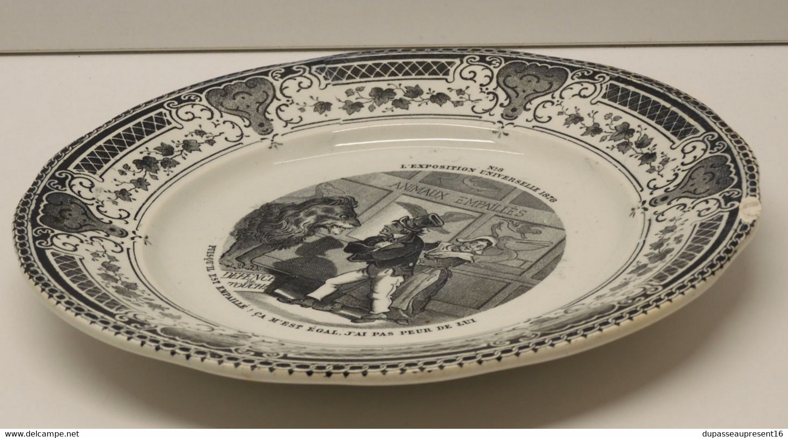 *PETITE ASSIETTE CERAMIQUE CREIL & MONTEREAU EXPOSITION UNIVERSELLE 1878 N° 8 E